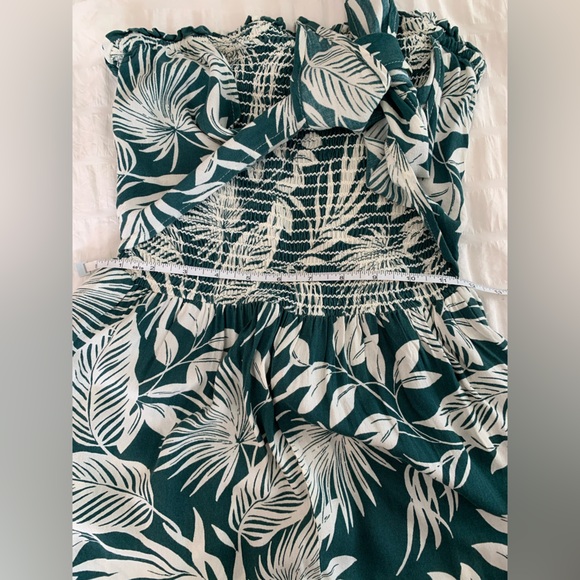 Patrons of Peace Green and White  Smocked Jumpsuit - Picture 13 of 16